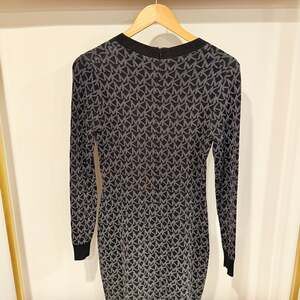 Michael Kors Black Logo Jacquard Mini Dress